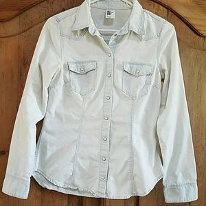 Light blue denim shirt